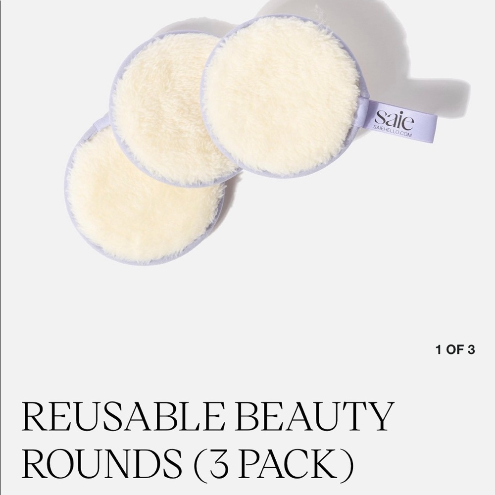 NWT Saie Hello 3 Reusable Beauty Rounds